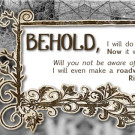 I am doing a new thing ~ Don’t miss it!