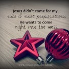 the mess before Christmas