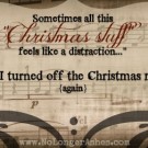 turning it off (again)