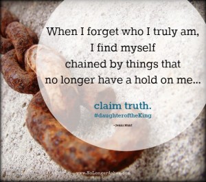 these chains no longer have a hold on you... claim truth! #NoLongerAshes